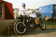 Next to my Dads BSA Gold Star in the Isle of Man at the Manx GP age 11 Next to my Dads BSA Gold Star in the Isle of Man at the Manx GP age 11
