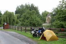 It was dark and wet when I set up camp -Not a bad spot considering It was dark and wet when I set up camp -Not a bad spot considering