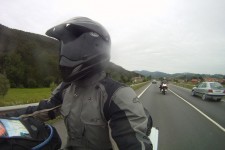 Another adventure rider on his BMW GS joins me for a few miles Another adventure rider on his BMW GS joins me for a few miles