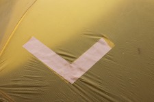 My patched up tent