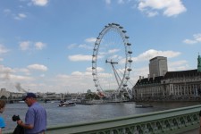 To my left is the awesome Millennium Wheel or London eye To my left is the awesome Millennium Wheel or London eye