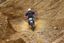 Splashing up the hill