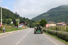 A slow tractor leave me plenty of room A slow tractor leave me plenty of room