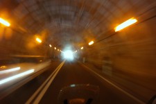 Tunnels are narrow but fun to ride through Tunnels are narrow but fun to ride through