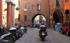 We went straight through the middle - bikes everwhere