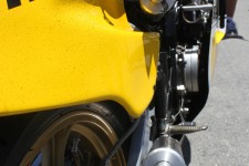 Three exhausts out of one side Three exhausts out of one side