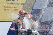 * Casey Stoner & Dani Pedrosa celebrate
