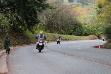 Greasy roads when wet Greasy roads when wet