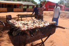 Cooking up Chicken and fish for lunch Cooking up Chicken and fish for lunch