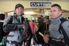 We waited at customs for hours... We waited at customs for hours...