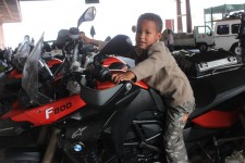 Young boys love motorbikes Young boys love motorbikes