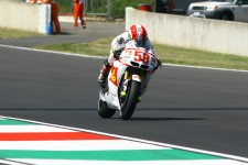 Flat out down Mugello's home straight Flat out down Mugello's home straight