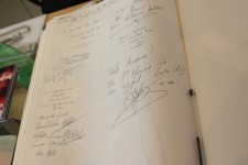 My entry and many others before me leave their scribble and happy memories in the museum book