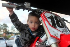 No guessing that this kid will grow up riding motorbikes - perfect No guessing that this kid will grow up riding motorbikes - perfect