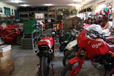 More special bikes and parts in here but there is no room in the museum to show them off