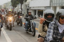 A foggy start to the rally doesn't stop the enjoyment of riding