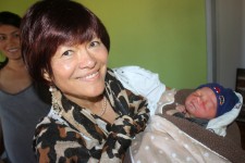 Ely's Mum gets to hold her Grandson Ely's Mum gets to hold her Grandson