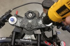 I cannot believe I'm drill holes in my bike! I cannot believe I'm drill holes in my bike!