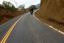Pick the inside or the outside clean line, middle = loose dirt + corner = crash