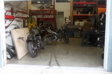 It arrives at the Roland Sands Design Workshop It arrives at the Roland Sands Design Workshop