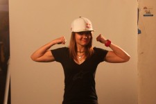Ashley Fiolek shows off her muscles Ashley Fiolek shows off her muscles