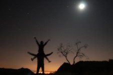 Full moon and watching the stars