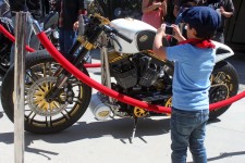 You are never to young to start liking motorbikes!